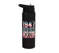 Edición limitada, vintage, retro, año de nacimiento 1947. Stainless Steel Insulated Water Bottle