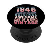 Edición Limitada, Vintage, Retro, año de Nacimiento 1948. PopSockets PopGrip Adhesivo