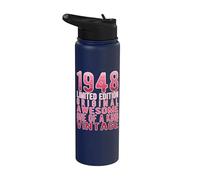 Edición limitada, vintage, retro, año de nacimiento 1948. Stainless Steel Insulated Water Bottle