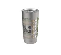 Edición limitada, vintage, retro, año de nacimiento 1953. Vaso térmico de acero inoxidable de doble pared