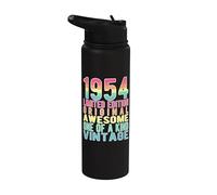 Edición limitada, vintage, retro, año de nacimiento 1954. Stainless Steel Insulated Water Bottle