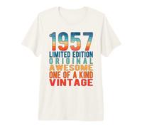 Edición Limitada, Vintage, Retro, año de Nacimiento 1957. Camiseta Premium