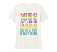 Edición Limitada, Vintage, Retro, año de Nacimiento 1958. Camiseta Premium
