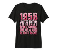 Edición Limitada, Vintage, Retro, año de Nacimiento 1958. Camiseta Premium