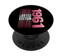 Edición Limitada, Vintage, Retro, año de Nacimiento 1961. PopSockets PopGrip Adhesivo