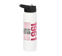 Edición limitada, vintage, retro, año de nacimiento 1961. Stainless Steel Insulated Water Bottle