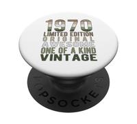 Edición Limitada, Vintage, Retro, año de Nacimiento 1970. PopSockets PopGrip Adhesivo