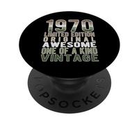 Edición Limitada, Vintage, Retro, año de Nacimiento 1970. PopSockets PopGrip Adhesivo