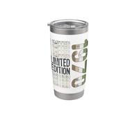 Edición limitada, vintage, retro, año de nacimiento 1970. Vaso térmico de acero inoxidable de doble pared