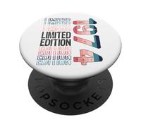 Edición Limitada, Vintage, Retro, año de Nacimiento 1974. PopSockets PopGrip Adhesivo