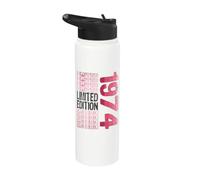 Edición limitada, vintage, retro, año de nacimiento 1974. Stainless Steel Insulated Water Bottle