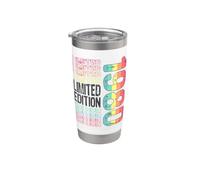 Edición limitada, vintage, retro, año de nacimiento 1980. Vaso térmico de acero inoxidable de doble pared