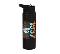Edición limitada, vintage, retro, año de nacimiento de 1937. Stainless Steel Insulated Water Bottle