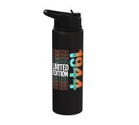 Edición limitada, vintage, retro, año de nacimiento de 1944. Stainless Steel Insulated Water Bottle