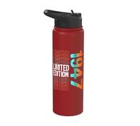 Edición limitada, vintage, retro, año de nacimiento de 1947. Stainless Steel Insulated Water Bottle