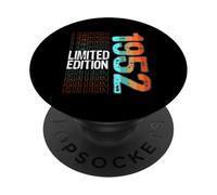 Edición Limitada, Vintage, Retro, año de Nacimiento de 1952. PopSockets PopGrip Adhesivo