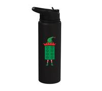 Edificio de bloques de elfos Constructor de Navidad Constructor maestro de ladrillos Stainless Steel Insulated Water Bottle