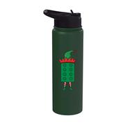 Edificio de bloques de elfos Constructor de Navidad Constructor maestro de ladrillos Stainless Steel Insulated Water Bottle