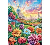 Edificio del Capitolio al atardecer Puzzle 1000 Piezas 3D Creativo Detallado Cuento de hadas acompañante con animales Rompecabezas Para Hombres Y Mujeres Decoración Hogar Moderno Construir Maquetas 10