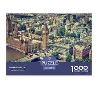 Edificio del Parlamento de Londres Puzzle de 1000 Piezas Papel para Adultos Vista Urbana Juego de Puzzle 1000 Piezas Relajación Hogar 52x38cm/1000pcs