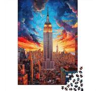 Edificio Empire State Paquete De 1000 Piezas Papel Ecológico Personas Que Aman Entrenamiento Cerebral Actividad Vinculación Familiar Ocio Casa 52x38cm/1000pcs