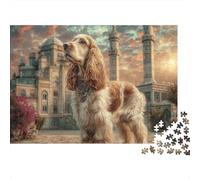 Edificio Histórico Puzzle para Adultos Puzzle de 1000 Piezas Papel Perro Relajación Decoración 52x38cm/1000pcs