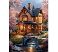 edificio Kit Pintura de Diamantes 5D Adultos Principiantes, Plantas (2) Diamond Art Kit Completo, Actividad Relajación Antiestrés, Regalos Originales para Mujeres Navidad Cumpleaños 30x40 cm qo-367