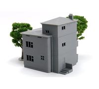 Edificio residencial de Europa del Este 1945 - 1980 (SBH04) - Edificio de Wargaming impreso en 3D - Guerra Fría/Batallas modernas, 15 mm, 20 mm, 28 mm (15 mm)