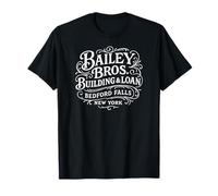 Edificio y préstamo de Bailey Bros. Bedford Falls, NY Impresión Blanca Camiseta