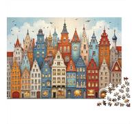 Edificios históricos Europeos 1000 Pieza S Rompecabezas Premium Descompresión Educativa Decoración De Paredes Regalo Idea 52x38cm/1000pcs