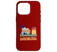 Edificios Icónicos De Barcelona Y Sagrada Familia Colorido Carcasa para iPhone 16 Pro