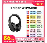 Edifier-auriculares inalámbricos WH950NB con Bluetooth, audífonos con cancelación de ruido, códec LDAC, Audio de alta resolución, conexión Dual black
