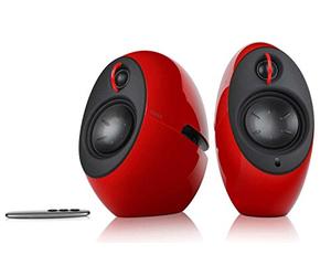 Edifier E25HD Luna Eclipse - Altavoces Bluetooth 4.0 con Mando a Distancia, Color Rojo