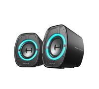 Edifier G1000 II Altavoces Gaming de Escritorio con iluminación RGB，Negro | Driver full-range de 2,5", 9 modos de luz RGB dinámica, Bluetooth 5.4, USB-C, AUX, para PC, PS5 y Switch