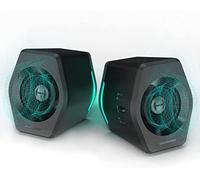 Edifier G2000 Altavoces Bluetooth multimedia para PC, computadora de escritorio, juegos, portátil, Mac, altavoces multimedia de bajo USB con subwoofer, luces RGB, entradas AUX de 3,5 mm, negro