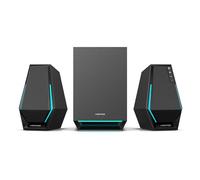 Edifier Hecate G1500 MAX 2.1 Sistema de Altavoces para Ordenador, Altavoces Gaming de 60W con Salida de Línea Subwoofer, Luz RGB, Bluetooth 5.3, USB, Tipo-C, Entrada AUX de 3.5mm(Negro)