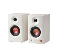 Edifier MR3 - Altavoces de estudio compactos 2.0, Hi-Res Audio, Bluetooth V5.4, Controles físicos, RCA, AUX, Aplicación móvil, 2x18W, Blanco