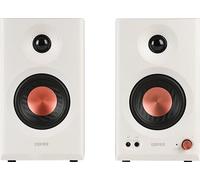 Edifier MR3 - Altavoces de Estudio compactos 2.0, Hi-Res Audio, Bluetooth V5.4, Controles físicos, RCA, AUX, Aplicación móvil, 2x18W, Blanco