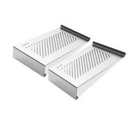 Edifier Par de Soportes de Altavoces de Aluminio - Soportes de Altavoz ángulo de inclinación de 10° para un Sonido óptimo, Antideslizante y Amortiguador de Vibraciones. Tamaño