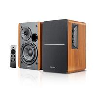 Edifier R1280DBs Active Bluetooth Bookshelf Speakers - Optical Input - 2.0 Wireless Studio Monitor Speaker - 42W RMS with Subwoofer Line out - Wood Grain