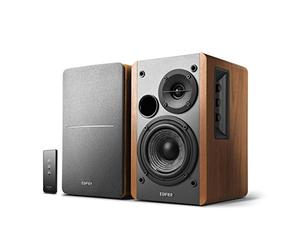 Edifier R1280T - Altavoces de estantería alimentados - Monitores activos de campo cercano 2.0 - Altavoz de monitor de estudio - Caja de madera - 42 vatios RMS