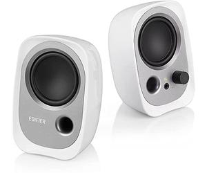 EDIFIER R12U - Set de altavoces con conexión de auriculares y control de volumen integrado. Color blanco.