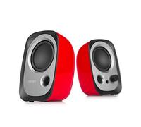 EDIFIER R12U - Set de altavoces con conexión de auriculares y control de volumen integrado. Color rojo.