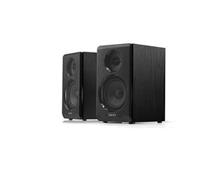 Edifier R33BT Altavoces Activos Bluetooth para computadora - Altavoz de estantería 2.0 - Monitor de Estudio con alimentación, Negro - Par