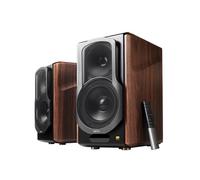 Edifier S2000MKIII - Estantería coaxial, Bluetooth, óptica y RCA, 2 Altavoces, Monitor de Estudio Activo triamplificado de Campo cercano de 130 W para audiófilos con Entrada inalámbrica, Entrada de