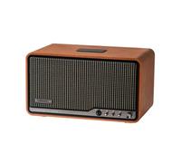 Edifier S300 Altavoces de Escritorio Retro, Audio Hi-Res Cableado e Inalámbrico, 80W (RMS) de Potencia, Bluetooth 5.4 Multipunto, WiFi Multihabitación (AirPlay 2), Entrada AUX y USB-C,marrón