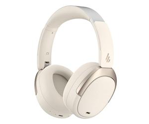 Edifier W80 Over Ear Headphones con cancelación Activa de Ruido -49dB, LDAC Hi-Res con Cable e inalámbrico, Llamada Clara AI, Carga rápida, conexión multipunto, Bluetooth V5.4 - Marfil