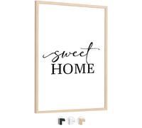 edihome, Marco 50x70 cm de Madera con Lámina Acrílica - Marco de Fotos para Póster, Diploma, Título y Certificados - Horizontal o Vertical (Marrón - 50x70)