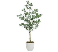 edihome, Planta Artificial Grande, Eucalipto 120 cm, Decorativas, Árbol, Decoración Hogar, para Interior, Oficina, Hoteles, Eventos - Planta Realista, Ideal para Espacios Modernos (Eucalipto, 120)