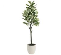 edihome, Planta Artificial Grande, Ficus Artificial 150 cm, Decorativas, Árbol, Decoración Hogar, para Interior, Oficina, Hoteles, Eventos - Planta Realista, (Ficus Lyrata, 150)